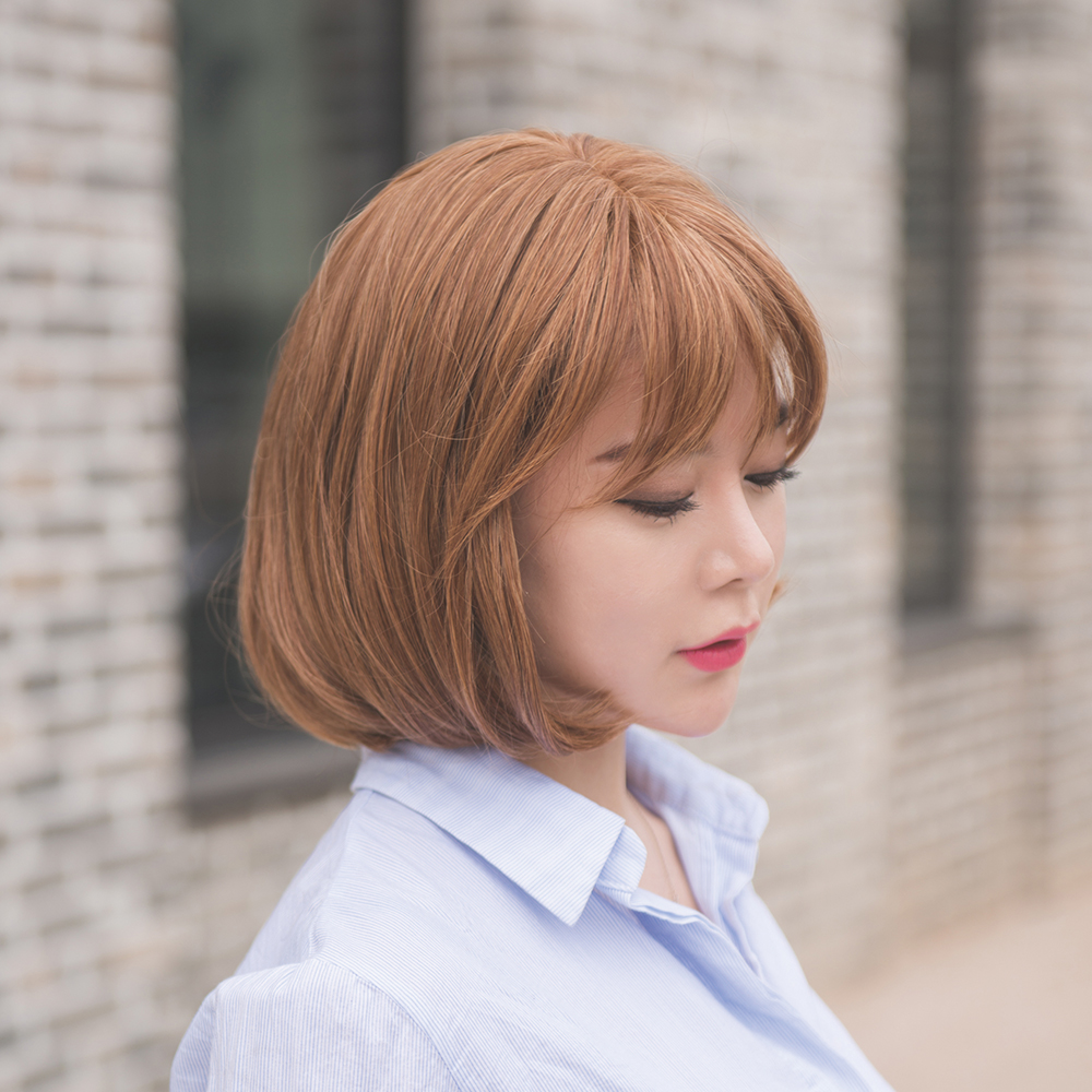 단발가발 라이트뱅 보브인컬 (전체가발, 통가발) - 상세 이미지 2