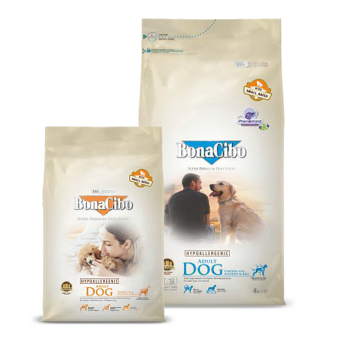 보나시보 어덜트 강아지사료 스몰바이트 치킨엔초비, 4kg, 1개 이미지 2