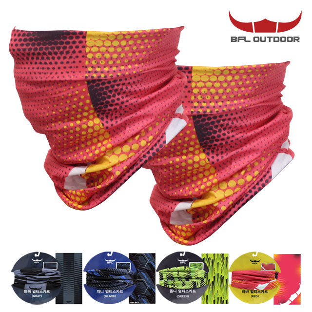 BFL 멀티 스카프 2개입 자외선차단 마스크 등산용품 - 상세 이미지 4