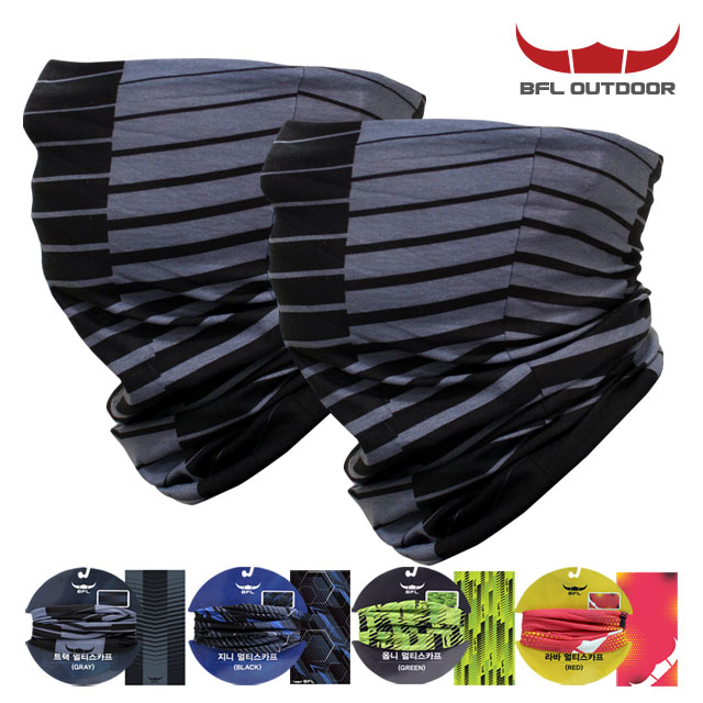 BFL 멀티 스카프 2개입 자외선차단 마스크 등산용품 - 상세 이미지 2