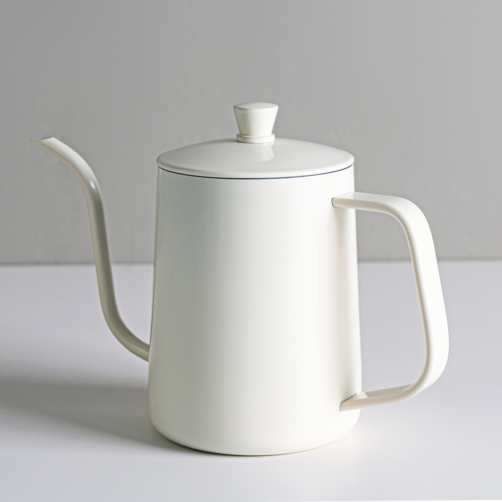 칼딘 데일리 홈 카페 핸드드립 주전자 테프론 드립포트 600ml, 아이보리 이미지 6