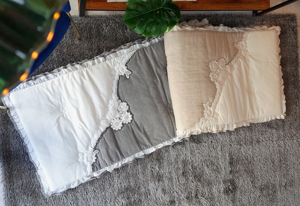 오월 프릴 플라워 순면 쇼파패드 3인용 4인용 돌쇼파 매트 맞춤