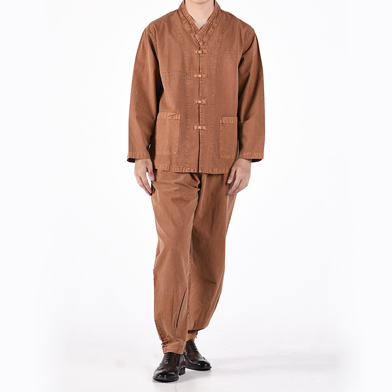 남자 봄가을 생활한복 20수 동정깃 적삼한벌 개량 계량 한복 절복 법복 - 상세 이미지 2