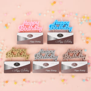 파스텔 초 HBD 생일파티 레터링 케이크 초 실사용 후기 | 효과 있을까? - 상품 이미지 1