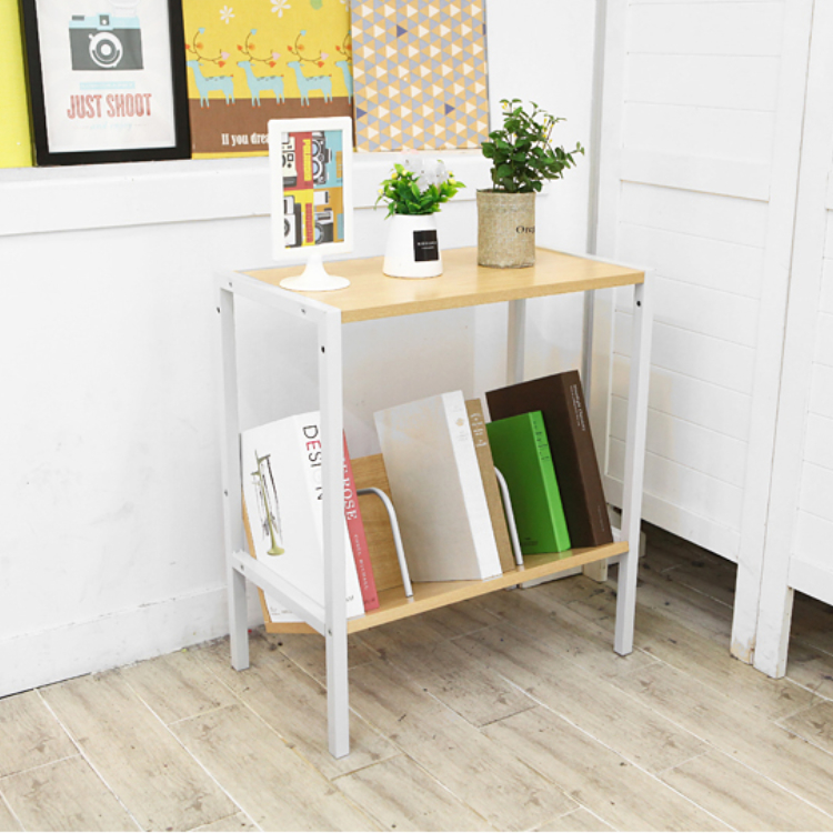 앤드모어 2단 사이드 선반 책장 2종 우드 책 꽂이 수납 정리 미니 협탁 DIY 보조선반 - 상품 이미지