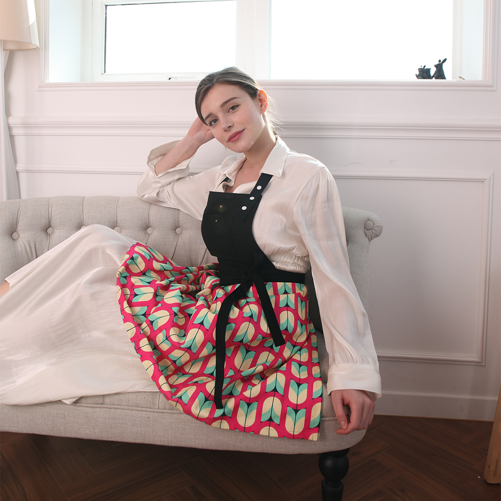 킨블리 앞치마 러블리원피스형 일자형 패턴앞치마