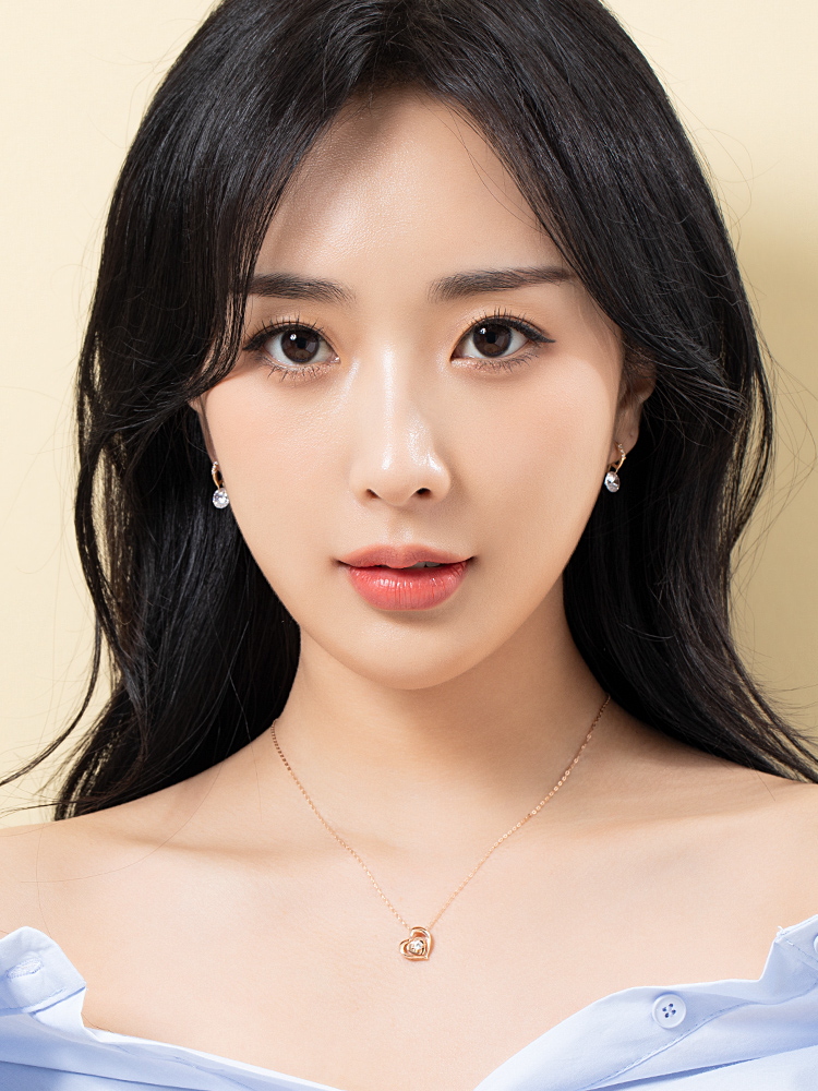 14K 18K 글리터 원터치 귀걸이 큐빅 드롭 여성 - 상세 이미지 4