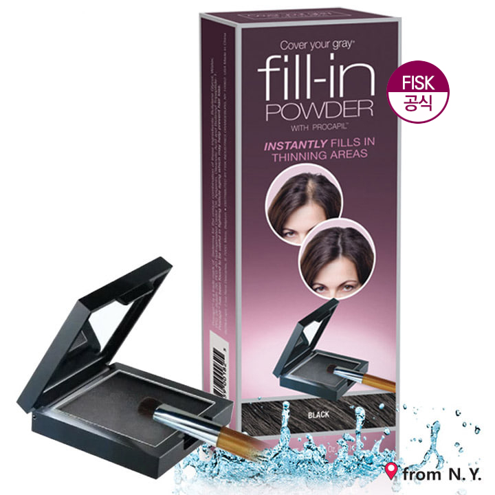 커버유어그레이 - 미국 새치커버 대표상품 6.8g, 필인파우더 검정색, 1개 - 상세 이미지 3