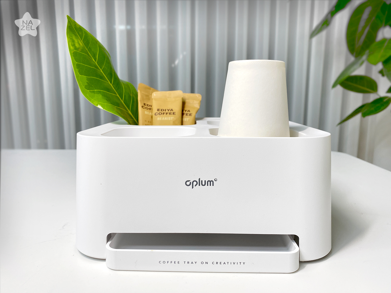 탕비실정리함 티백보관함 티백 커피 정리함 트레이 - 상품 이미지