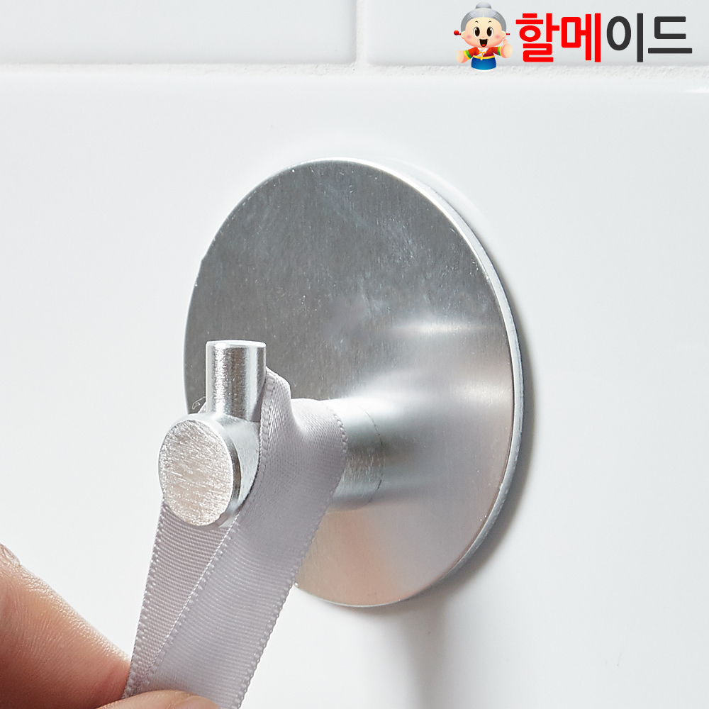 할메이드 다용도 욕실 주방 벽 옷 가방 모자 소품걸이 초강력 접착식 매직 후크 마스크걸이 - 상세 이미지 4
