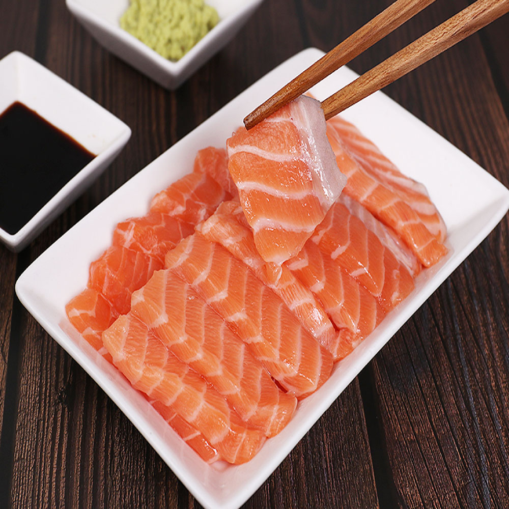 노르웨이 생연어 500g 숙성슬라이스 연어회 훈제연어