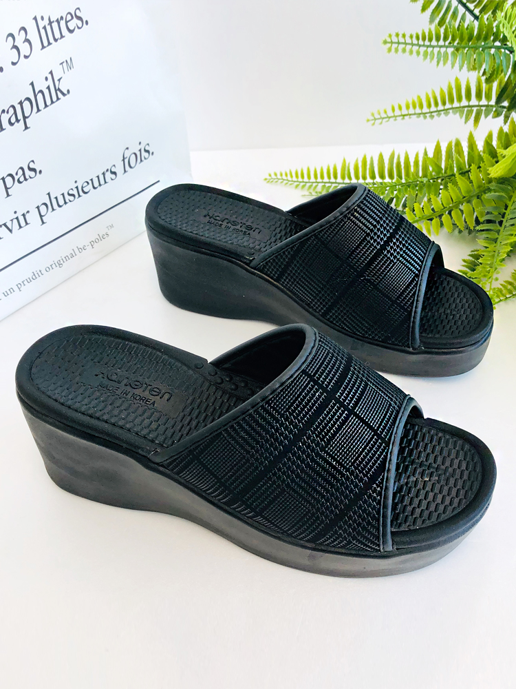 발편한슬리퍼 쿠션 통굽 키높이 여성 사무실슬리퍼