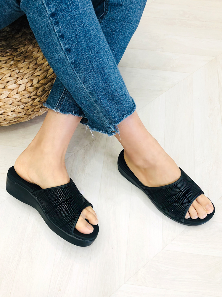 발편한슬리퍼 쿠션 통굽 키높이 여성 사무실슬리퍼