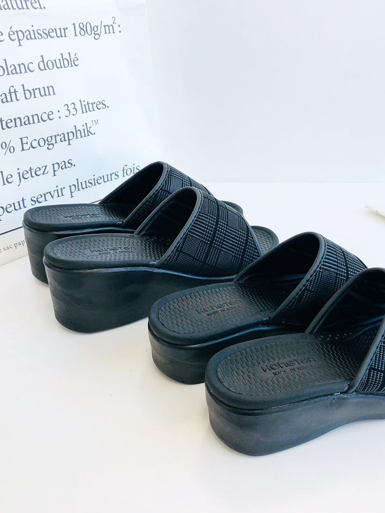 발편한슬리퍼 쿠션 통굽 키높이 여성 사무실슬리퍼