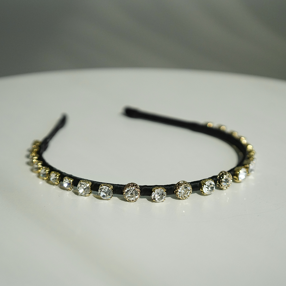 루드 미니멀 크리스탈 헤어밴드 7 color L20SSFAC9