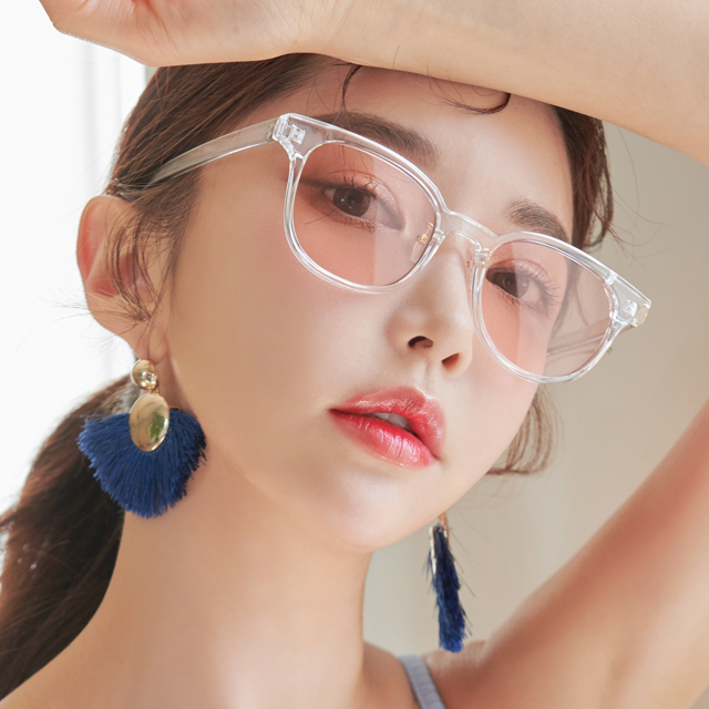 남자 여자 사각 뿔테 선글라스 - 상세 이미지 3