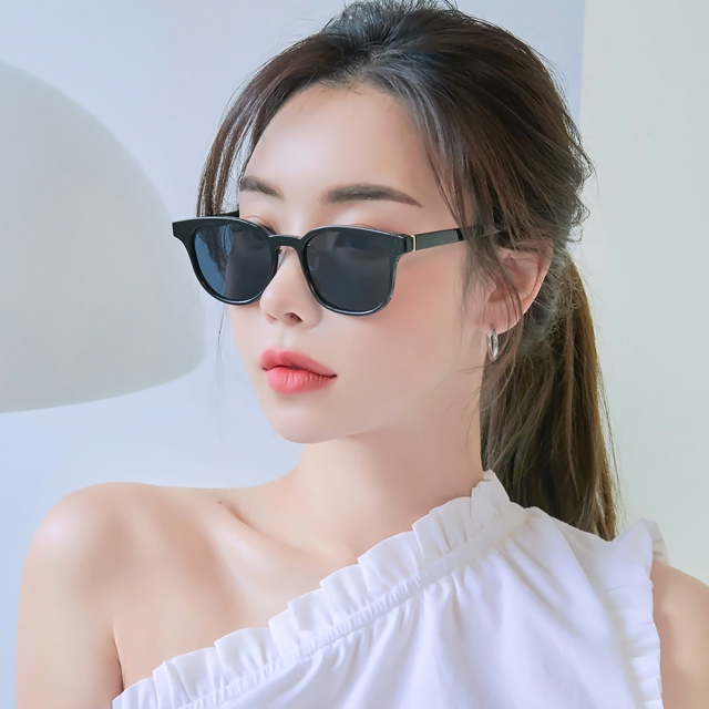 남자 여자 사각 뿔테 선글라스 - 메인 이미지
