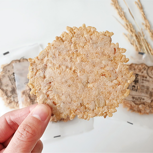 풍심당 호롱칩 맛보기 현미 누룽지 (3p) 무설탕 글루텐프리 건강 비건 간식 - 상세 이미지 3