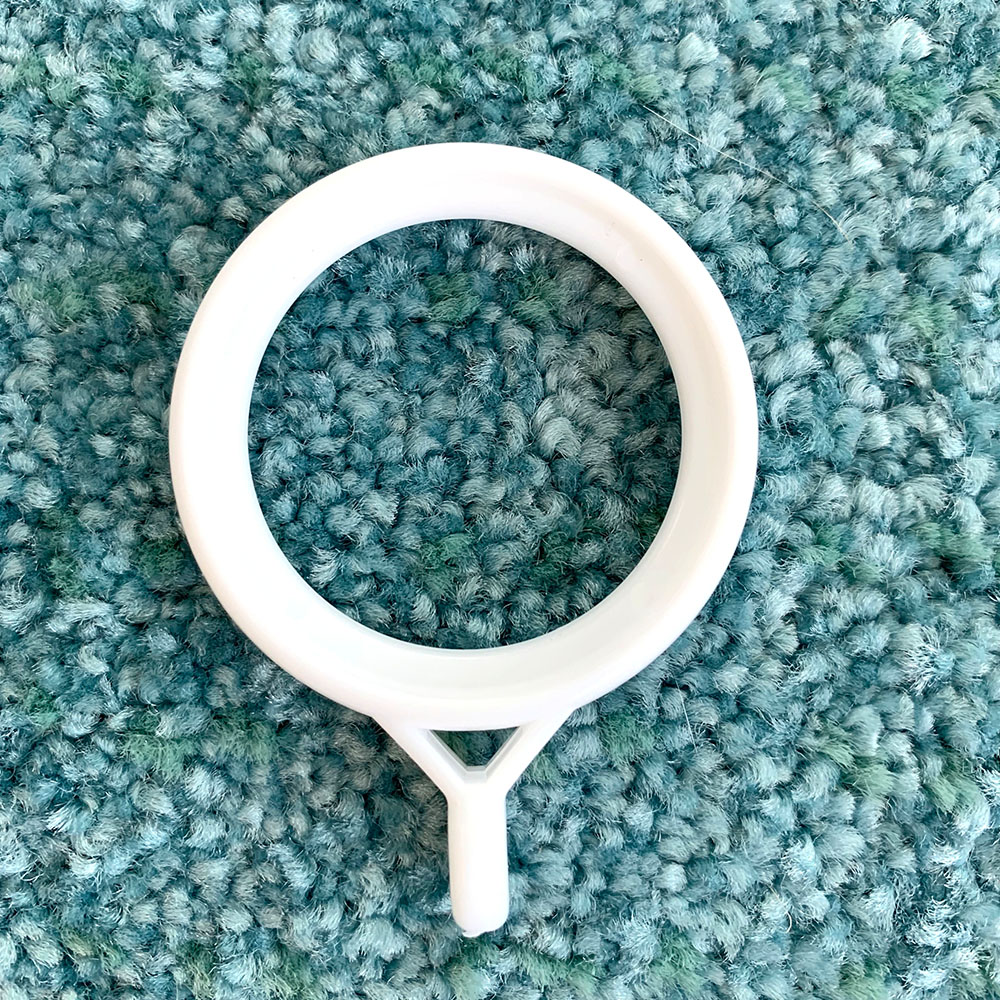 시바타 무지 화이트 커튼 링 20개입