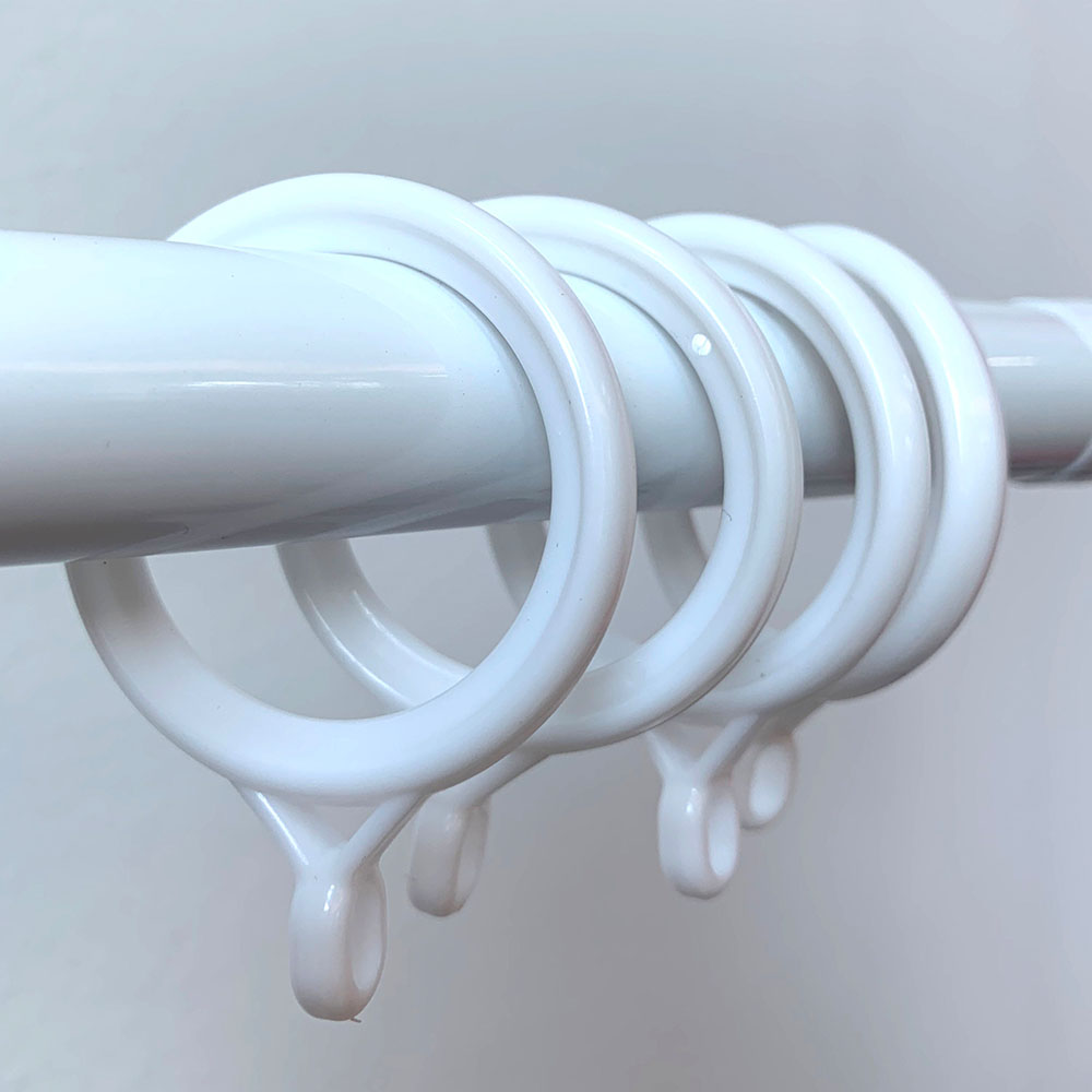 시바타 무지 화이트 커튼 링 20개입