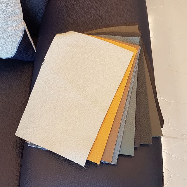 스코나 커스터 천연 통가죽 4인 소파