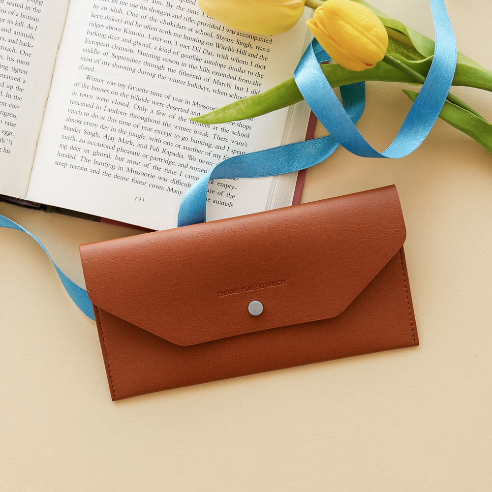 [각인가능] 지갑형 가죽 용돈봉투 이미지 4