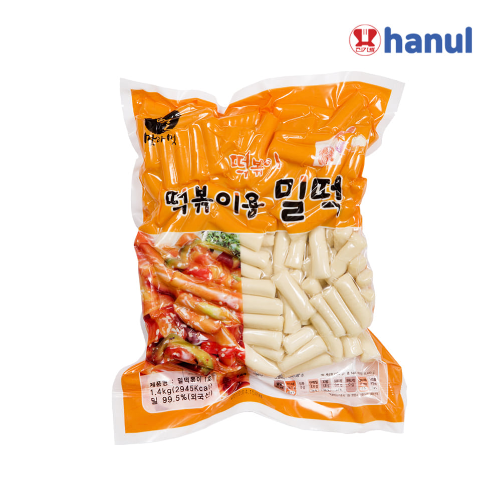 한울종합식품 밀건떡볶이 1.4kg 1박스(10개) : 한울종합식품