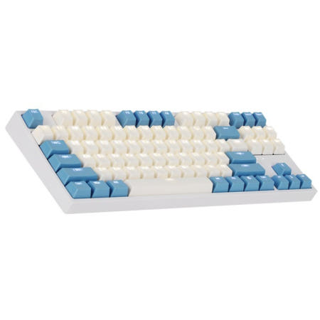 앱코 COX CK87 크림블루 게이트론 LED 게이밍 (황축)