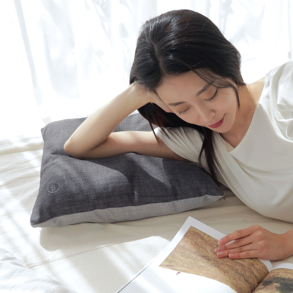 오아 쿠션 안마기 L 무선 미니 쿠션형 마사지 기계 목 어깨 종아리 허리 전신 마사지기 - 상세 이미지 3