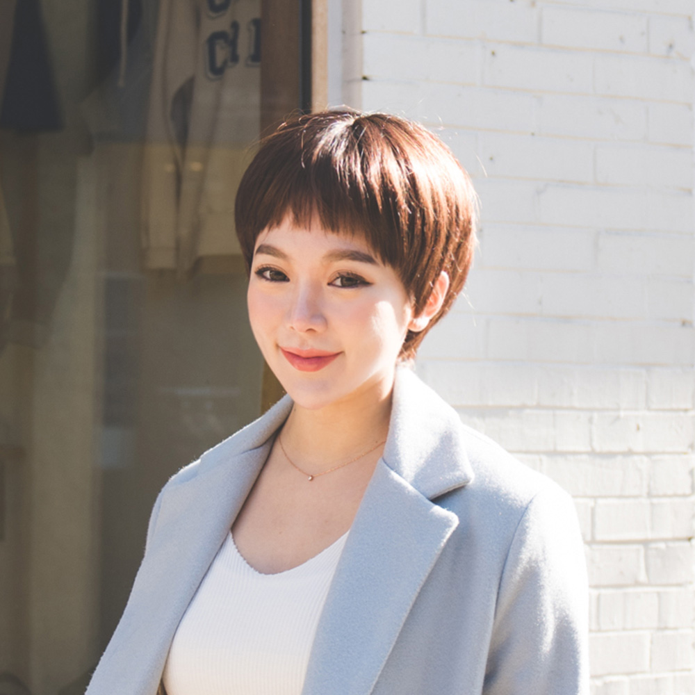 숏컷가발 처피뱅 (전체가발,통가발) - 상품 이미지
