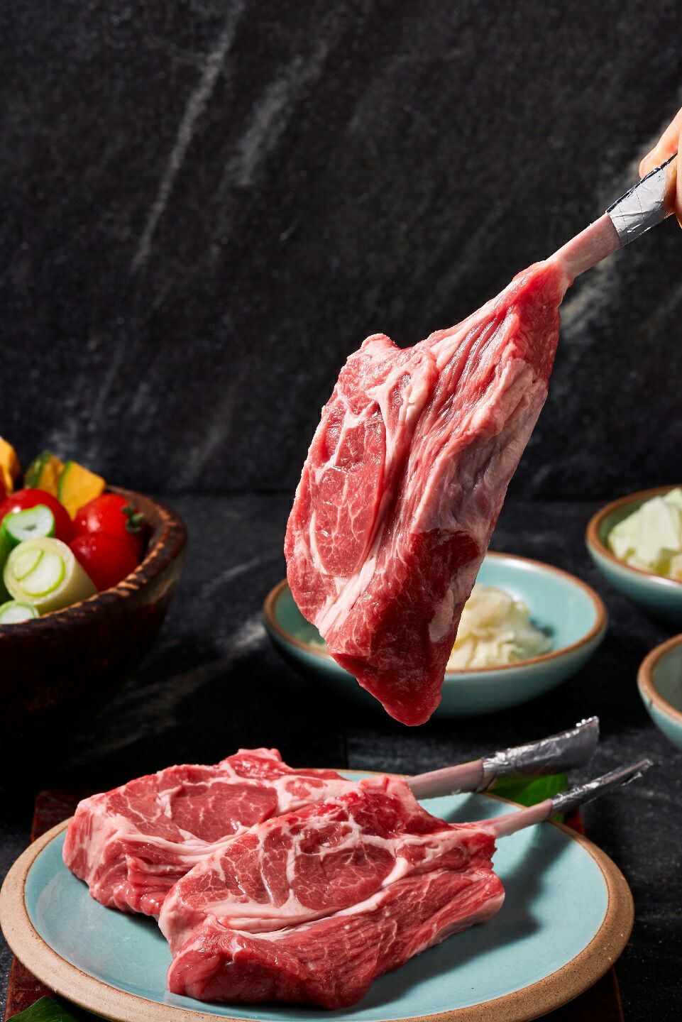 양떼푸드 숄더랙 냉장 양갈비 스테이크 캠핑음식 홈파티 밀키트 소스포함 400g - 상세 이미지 3