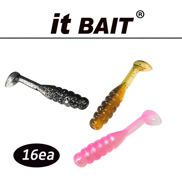 팔팔이웜 16ea 투톤 2인치 / PALPARI 2 /  지퍼백포장 / 팔팔이웜 / 쏘가리글럽 / 글럽웜 / it bait - 상세 이미지 2