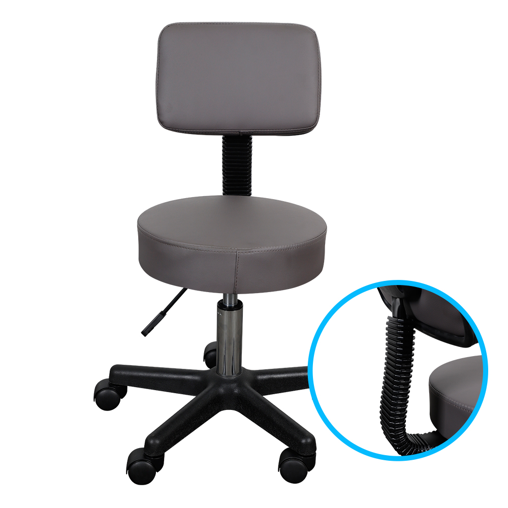 블랙 원형의자 미용 보조 피부 관리실 미니 작업 진료 진찰 다용도스톨