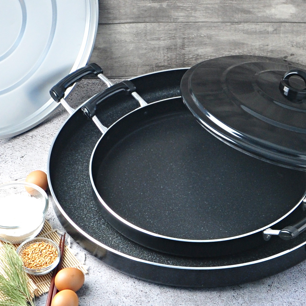 베이직 전판 대형 업소용 닭갈비 팬 판 원형 40cm, 하단만 - 상세 이미지 3