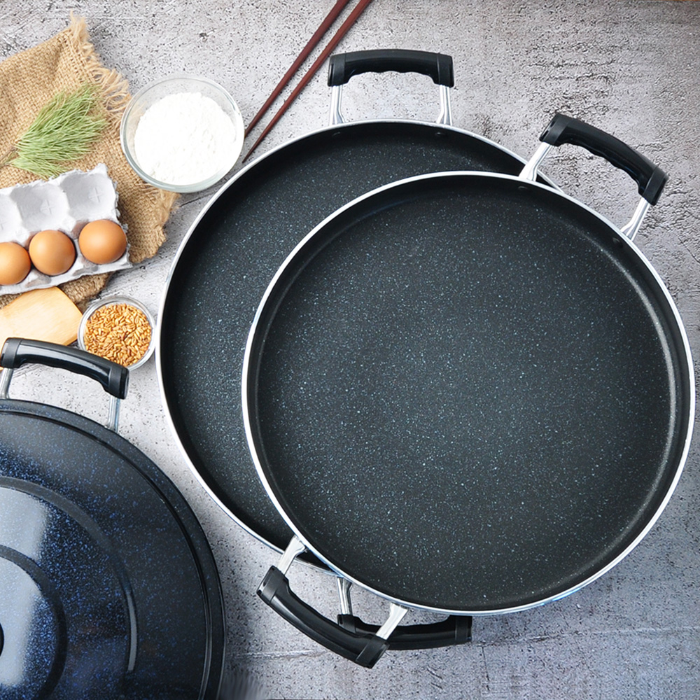 베이직 전판 대형 업소용 닭갈비 팬 판 원형 40cm, 하단만 - 상세 이미지 4