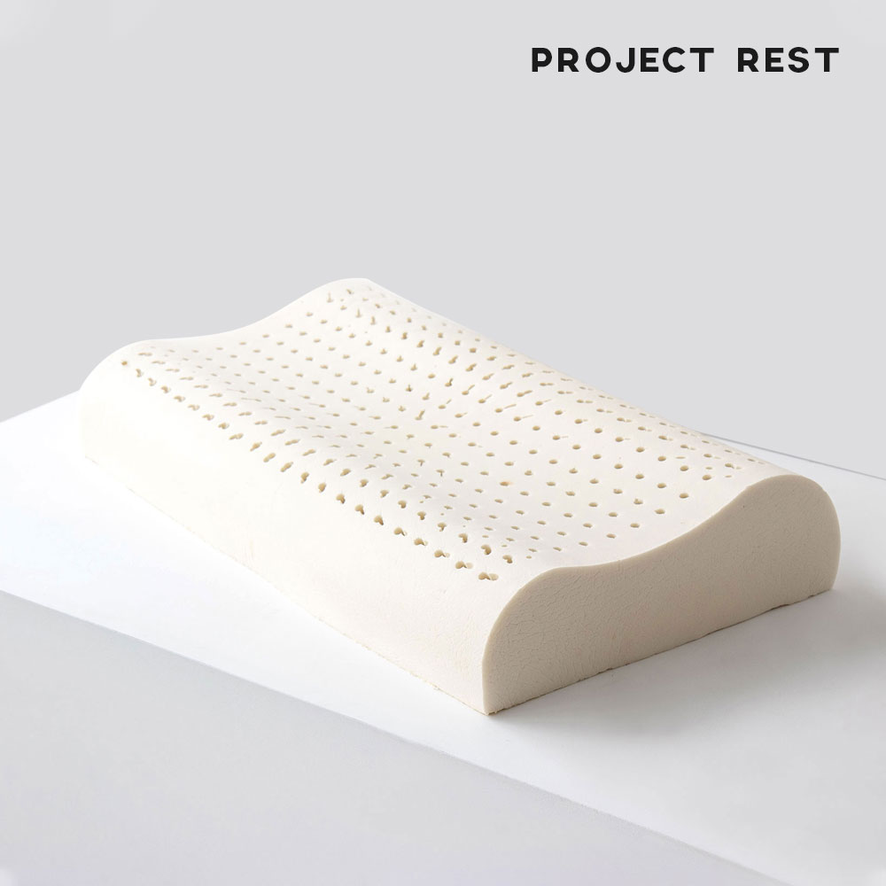 프로젝트쉼, 천연 라텍스 경추 기능성 수면 숙면 베개 스몰 커버세트