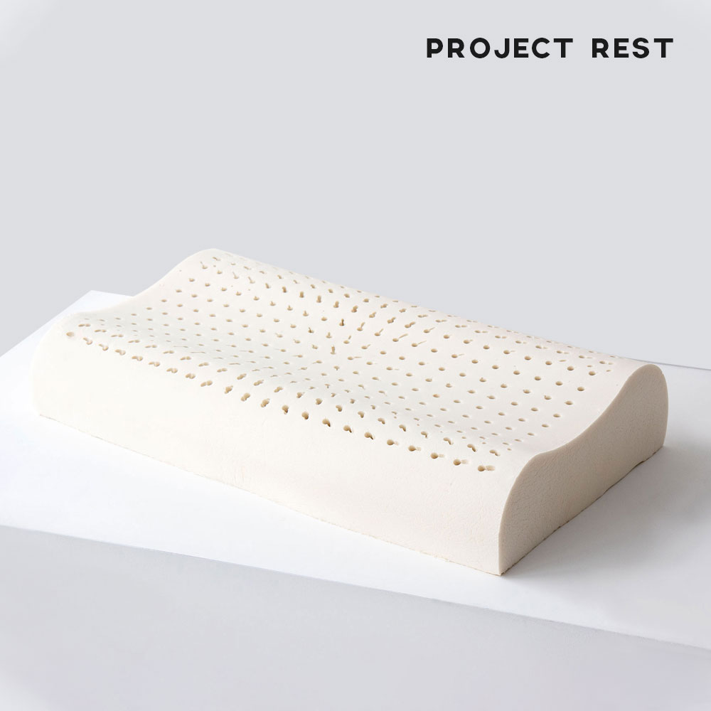 프로젝트쉼, 천연 라텍스 경추 기능성 수면 숙면 베개 스몰 커버세트