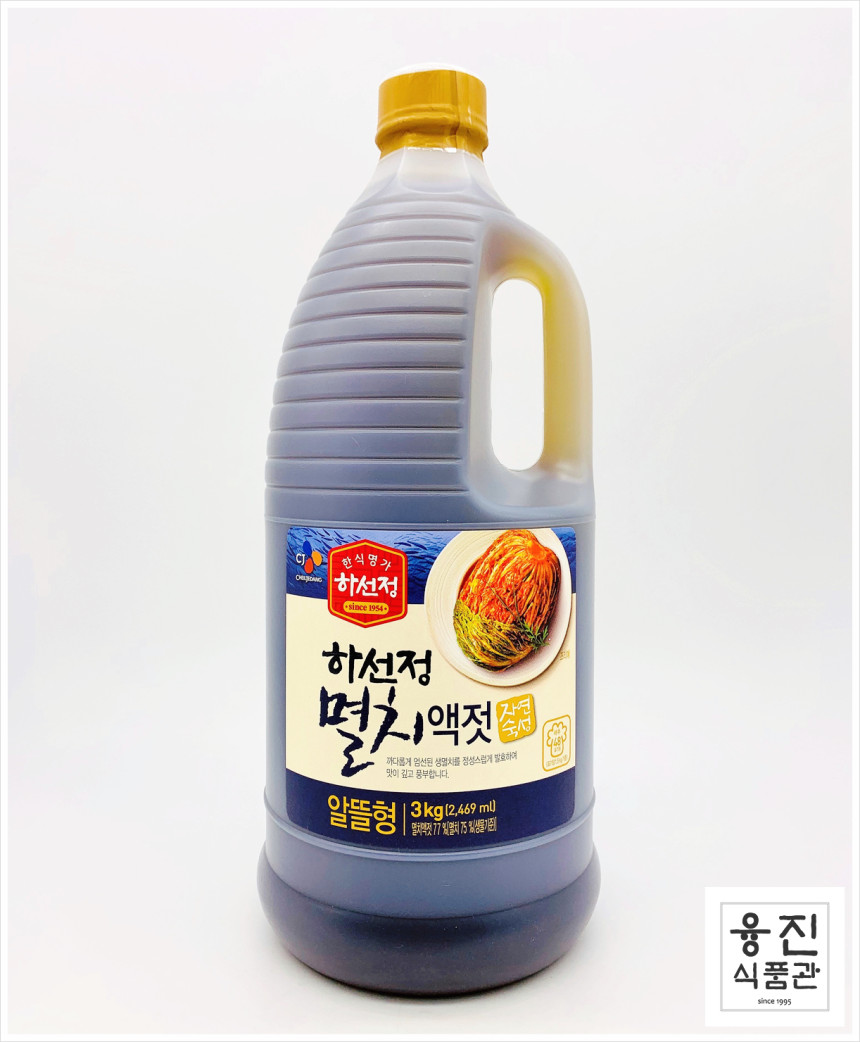 CJ 하선정 멸치액젓 알뜰형 3kg / 한식 미역국 계란찜 소금 간장 대용 - 12,500원 - 식봄 Cj 하선정 멸치액젓 알뜰형 3Kg / 한식 미역국 계란찜 소금 간장 대용 - 12,500원 - 식봄