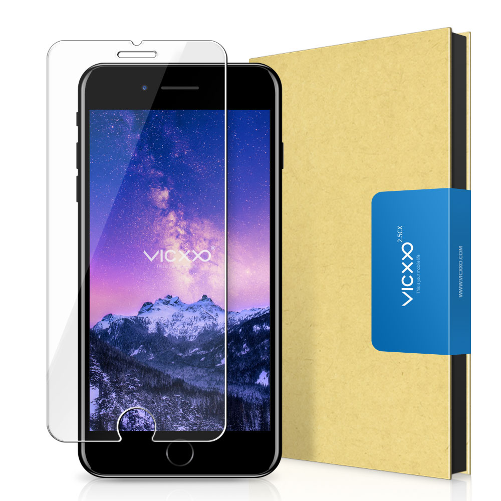 빅쏘 2.5CX 강화유리 필름 아이폰7-8-SE2-SE3 공용, 2매입