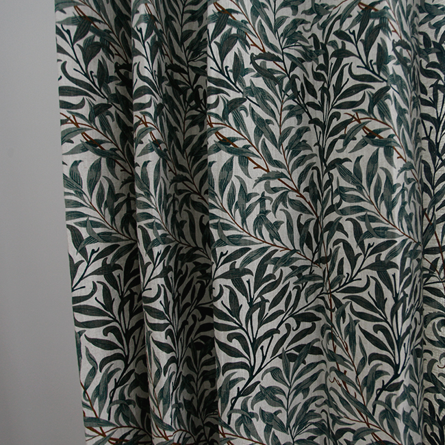 올리비아 린넨 커튼 프린트 빈티지 맞춤제작 핀커튼