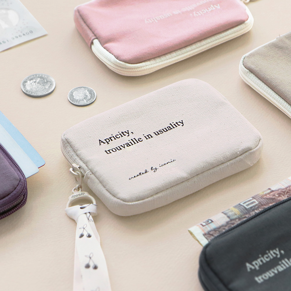 아이코닉 코트니 카드 홀더 (지갑 파우치 명함 동전 케이스 20대 여자 지퍼 여행 미니)