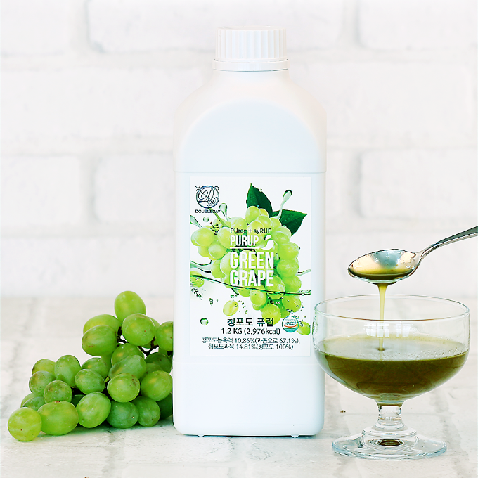 더블데이 / 청포도 퓨럽 1.2 KG / 농축액 퓨레 에이드 원액 슬러쉬 베이스