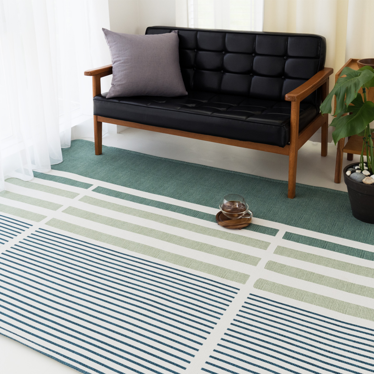 먼지없는 워셔블 사계절 거실 방수 러그 특대형 230x145