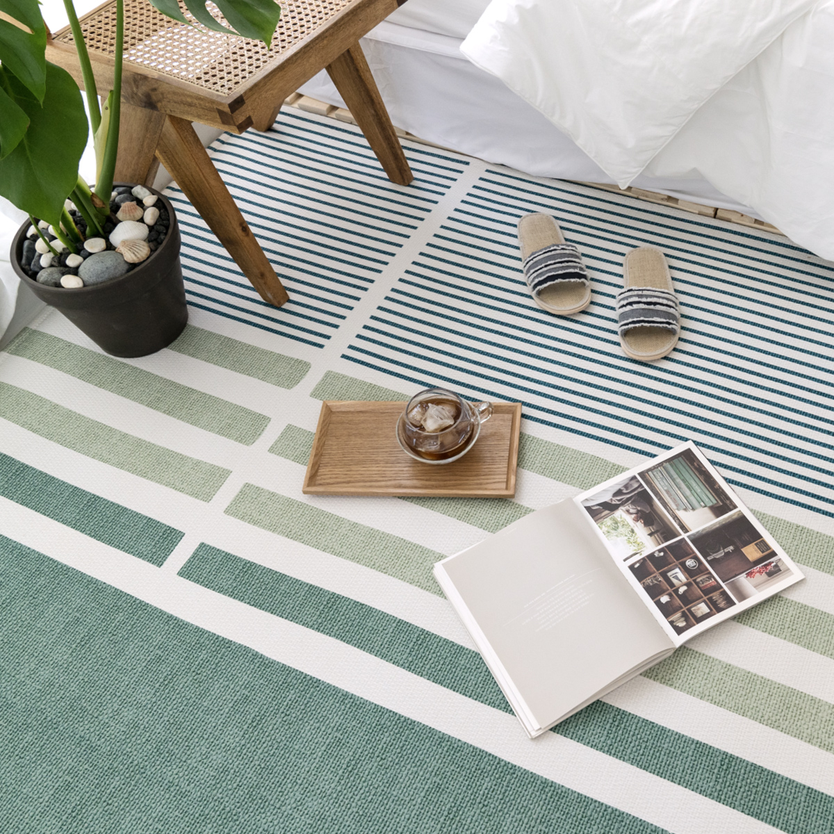 먼지없는 워셔블 사계절 거실 북유럽 방수 러그 200x145