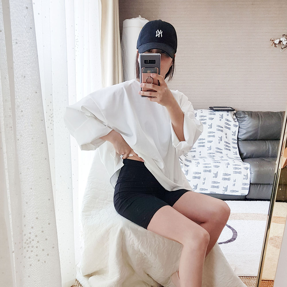 더수 여성 드로즈 올인원 속바지 네모팬티 사각팬티 하이웨스트 쫄바지 - 상세 이미지 5