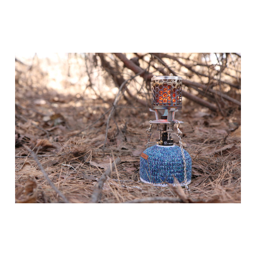 N.I.P 티히터 실버 블랙파우치 캠핑 가스 백패킹 휴대용 소형 낚시 미니 난로