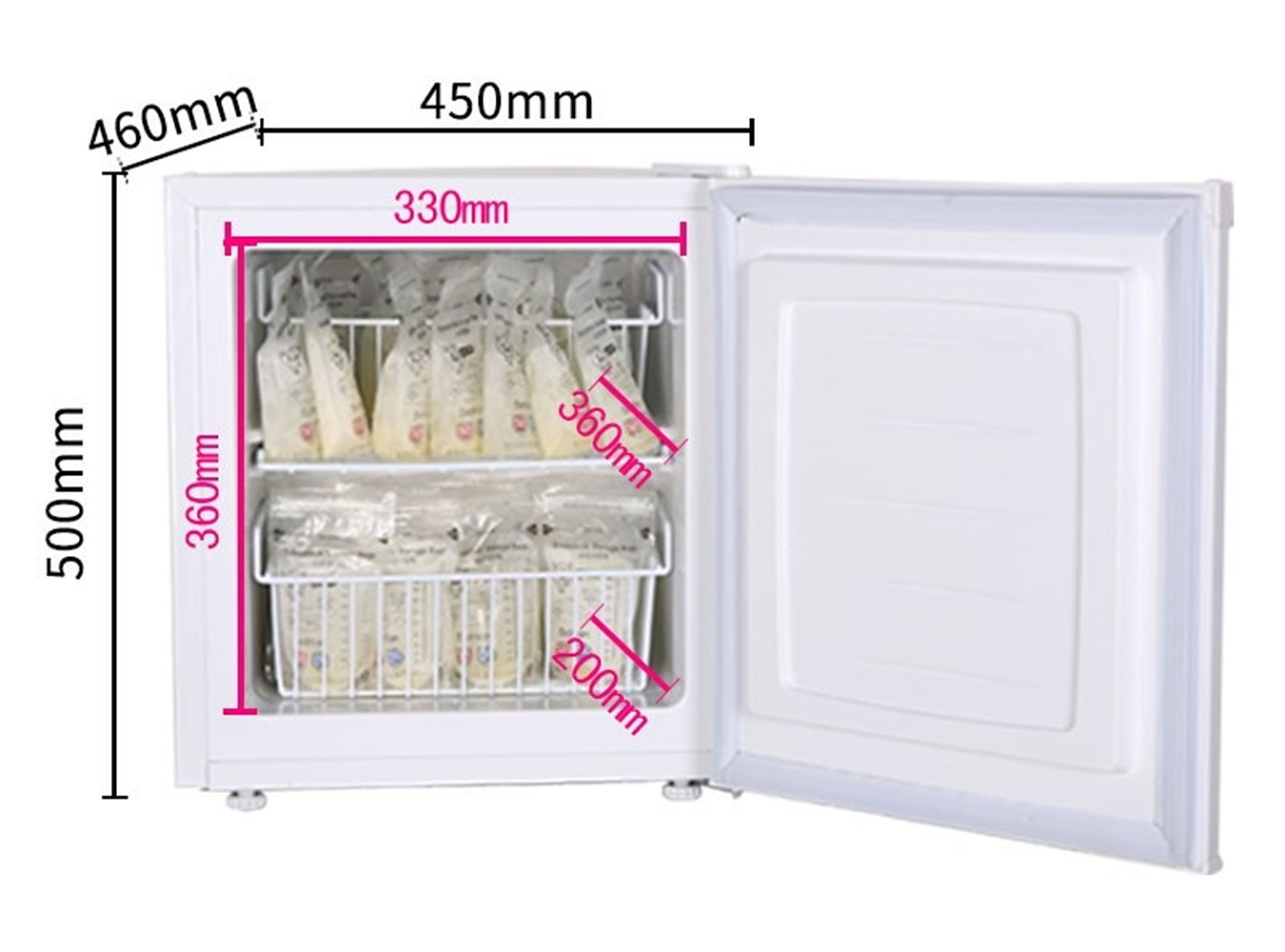 서랍형 미니 소형 냉동고 40L 작은 아이스크림 가정용 초소형 서랍식 캠핑 얼음