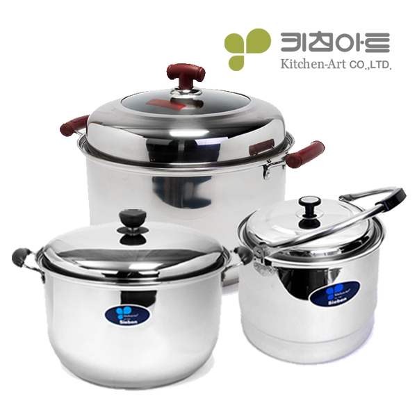 키친아트 스텐 곰솥 지벤 대형들통 큰냄비 28cm - 상세 이미지 4