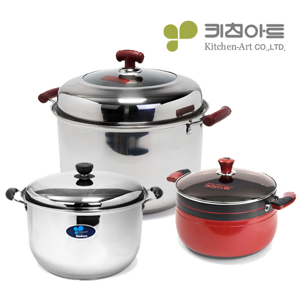 키친아트 스텐 곰솥 지벤 대형들통 큰냄비 28cm - 상세 이미지 3