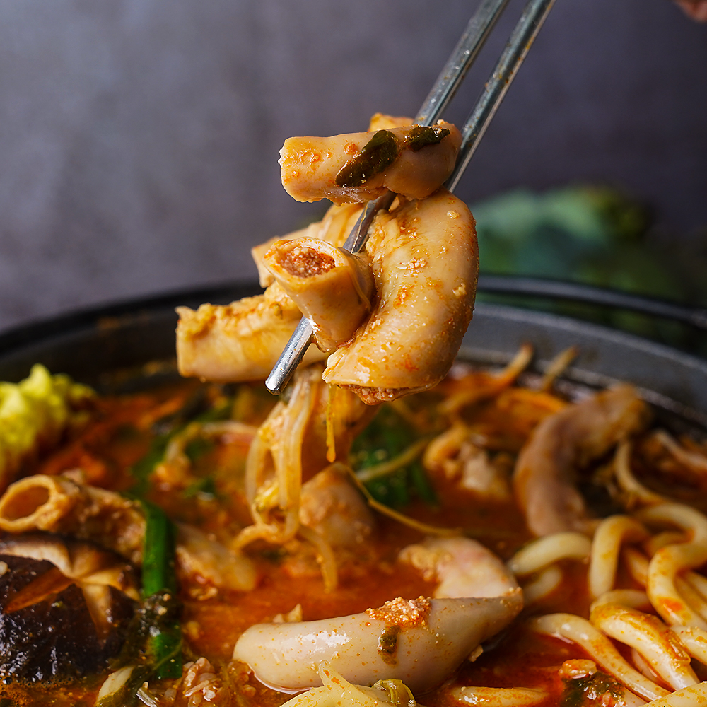 팬더박스 시래기 곱창전골 1kg 2인분 1팩 캠핑 찌개 전골 - 상세 이미지 5